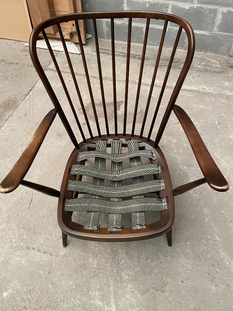 Antieke fauteuils - Ercol (UK), Enlèvement, Utilisé, Bois, Vintage