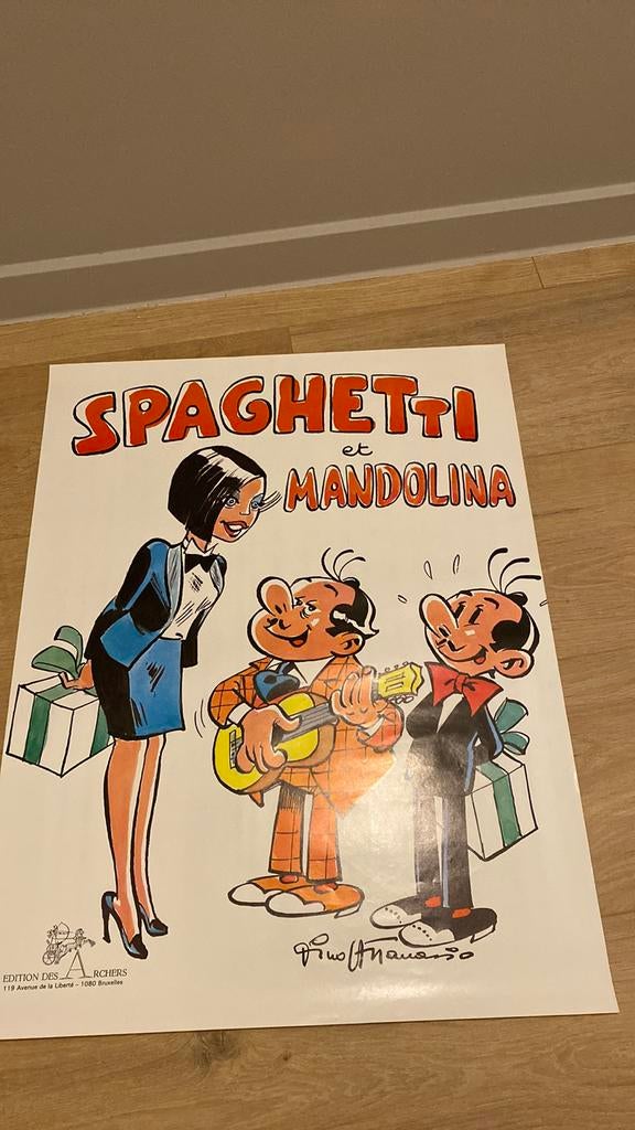 Affiche attanasio spaghetti années 1980, Enlèvement ou Envoi, Comme neuf