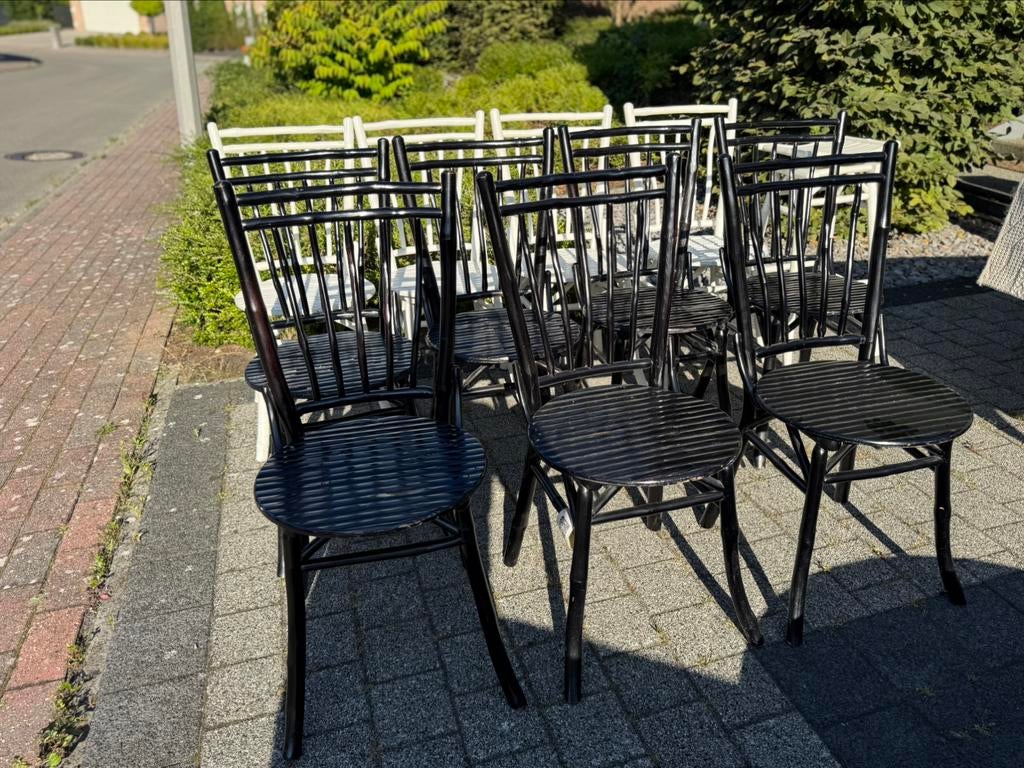 Lot de 16 chaises asiatiques en bambou – Très bon état, Maison & Meubles, Enlèvement, Comme neuf, Une