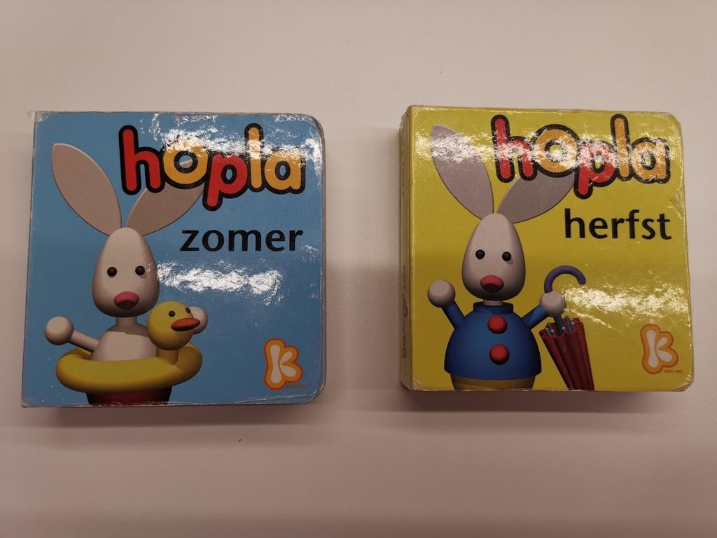 2 kartonnen boekjes van hopla, Boeken, Ophalen of Verzenden, Gelezen