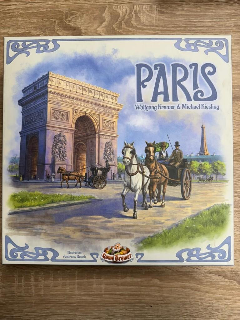 Paris - bordspel, Een of twee spelers, Ophalen, Gebruikt