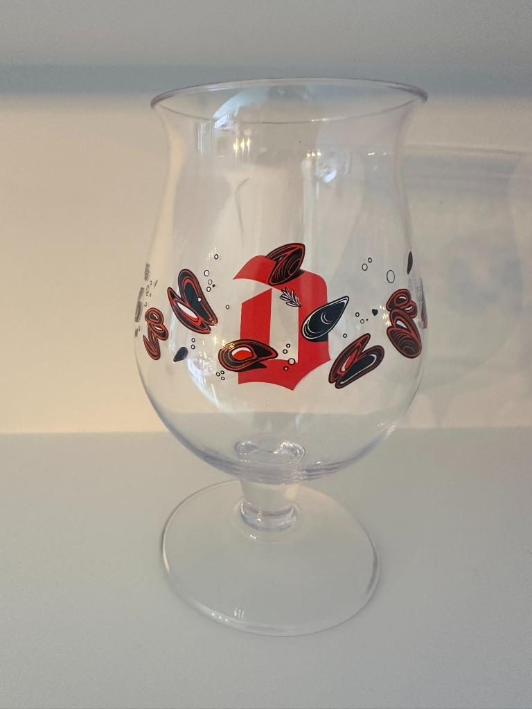 Onbreekbaar DUVEL glas Mosselen - nieuw en ongebruikt!, Ophalen of Verzenden, Nieuw, Bierglas