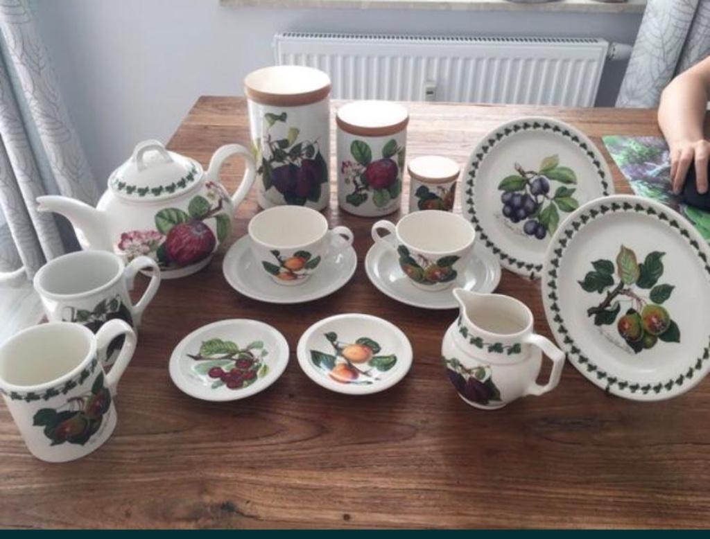 POMONA PORMEIRION 15 delig ONGEBRUIKT, Neuf, Service complet, Poterie rustique, Céramique