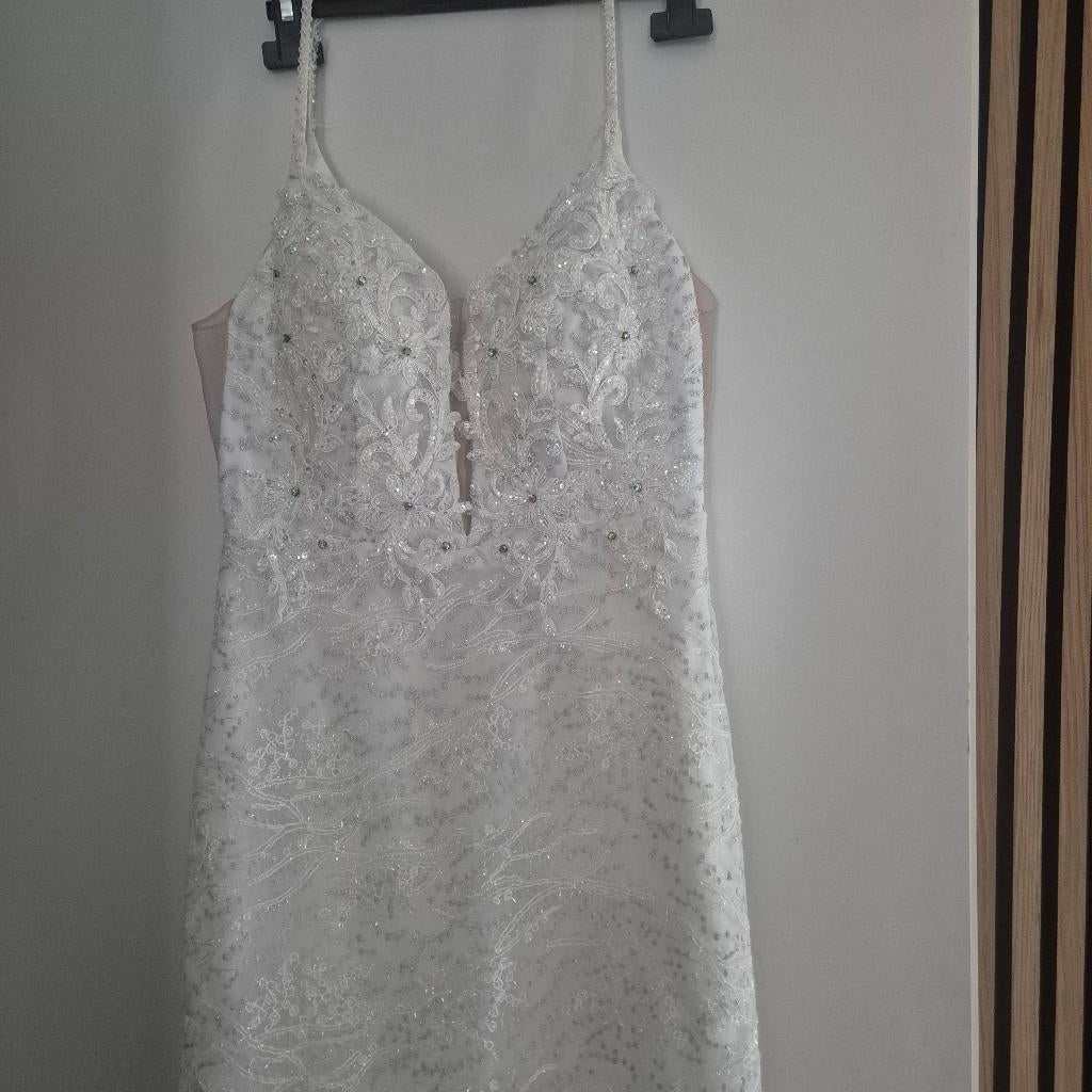 Trouwjurk, Kleding | Dames, Ophalen, Zo goed als nieuw, Wit, Trouwjurk