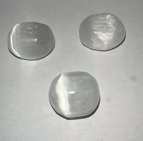 3 x Seleniet steen - 3x 15gram - 25mm x 20mm, Ophalen of Verzenden, Mineraal