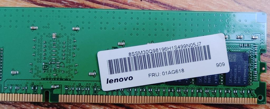 RAM 16GB DDR4 2666MHz - Lenovo 01AG618, Server, DDR4, Ophalen of Verzenden, Zo goed als nieuw