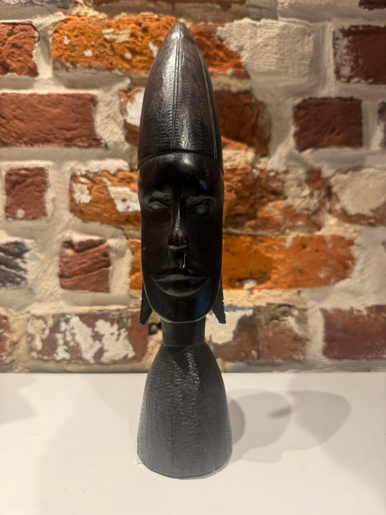 Afrikaans Ebbenhouten Beeldje, Antiek en Kunst, Ophalen of Verzenden