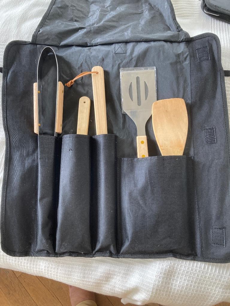 VUURSCHAAL access. of BBQ + draagtas/ pochette  CADEAU IDEE, Enlèvement ou Envoi, Comme neuf
