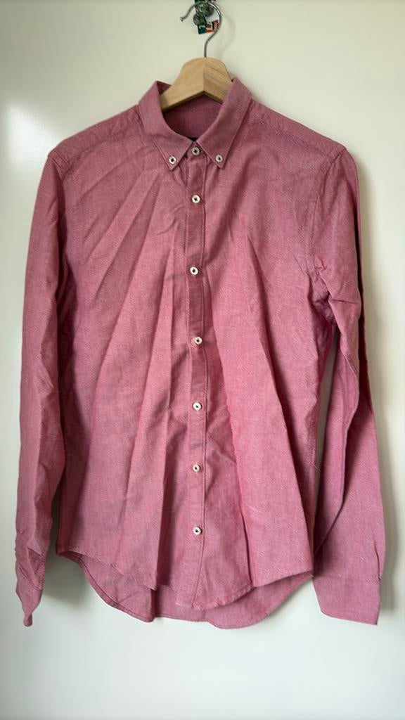 Roze hemd (S), Kleding | Heren, Overhemden, Ophalen of Verzenden, Gedragen, Roze, H&M