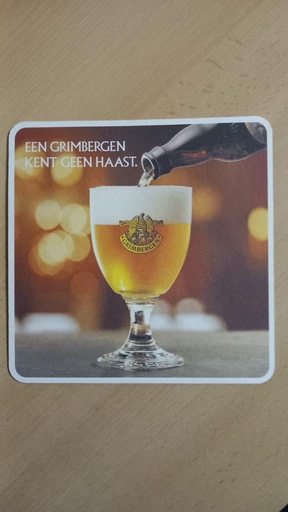 Sous-bocks Grimbergen, mots croisés, (721), Enlèvement ou Envoi, Comme neuf
