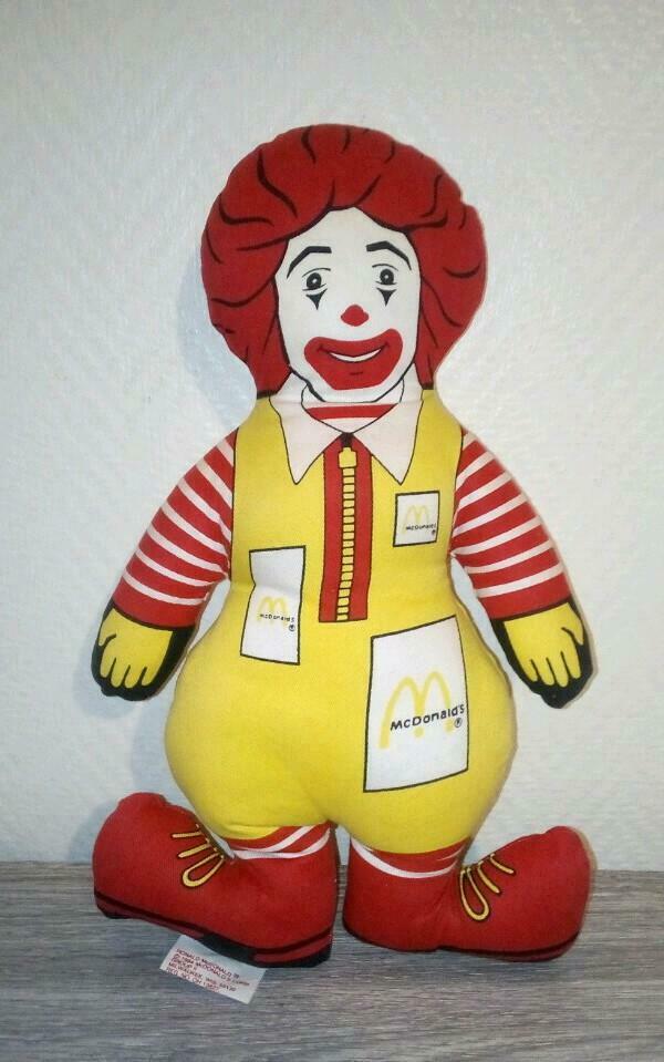 💛 Poupée en peluche de Ronald McDonald, Collections, Marques & Objets publicitaires, Enlèvement ou Envoi