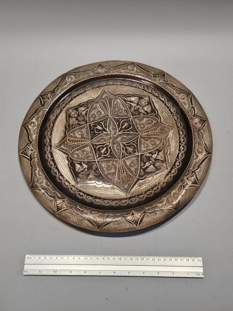 2 prachtige arabische schotels in koper, Antiek en Kunst, Antiek | Brons en Koper, Ophalen, Koper