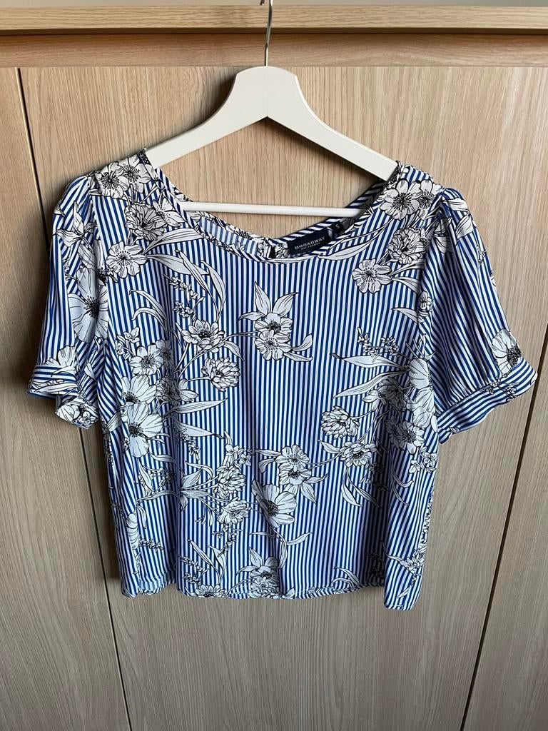 Blouse Broadway NYC Fashion Maat S, Kleding | Dames, Blauw, Ophalen of Verzenden, Zo goed als nieuw, Maat 36 (S)