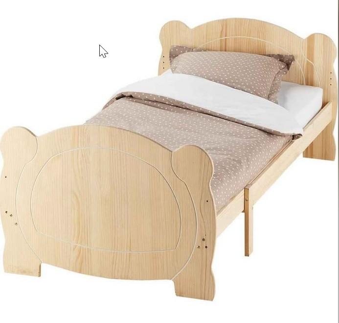 Lit évolutif enfant 144,5 à 195 cm + commode + table de nuit, 70 à 85 cm, Enlèvement, Matelas, 180 cm ou plus