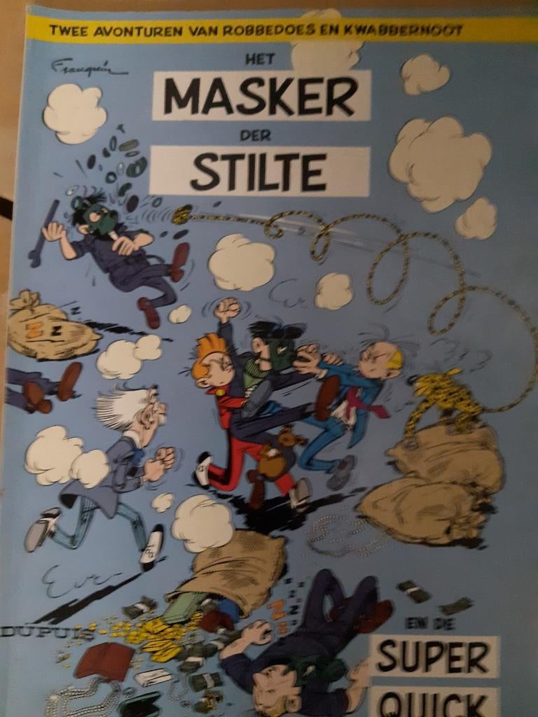 Strip Twee avonturen van Robbedoes en Kwabbernoot., Eén stripboek, Ophalen of Verzenden, Zo goed als nieuw, Dupuis