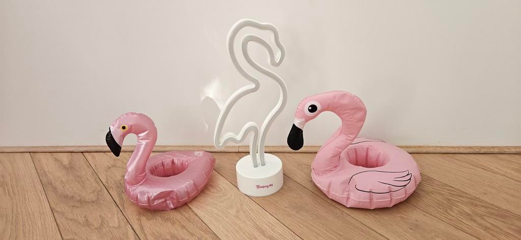 décoration * lamp(e) * flamant  * flamingo * party * fête *, Ophalen of Verzenden, Zo goed als nieuw