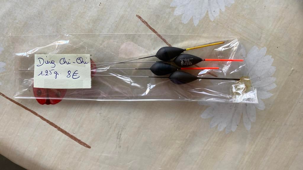 4 dobbers Ding Chi-chi 1,25 gr nieuw, Ophalen of Verzenden, Nieuw, Dobber of Lood