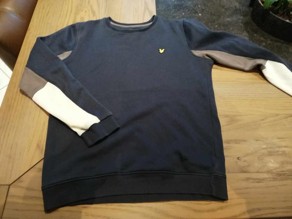 Trui blauw/grijs/wit merk lyle&scott junior – maat 12/13 jaa, Kinderen en Baby's, Trui of Vest, Lyle & Scott, Ophalen of Verzenden