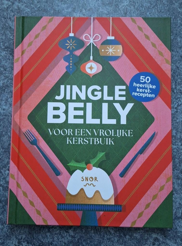 Te koop het nieuwe boek Jingle Belly met 50 kerst-recepten., Ophalen of Verzenden, Nieuw