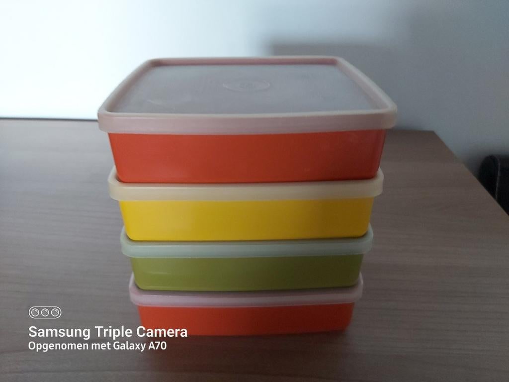 Retro bewaardoosjes, Enlèvement ou Envoi, Comme neuf, Orange, Boîte