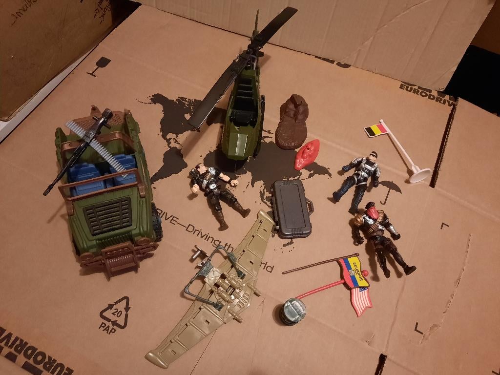 speelset leger cheap helikopter enz, Ophalen of Verzenden