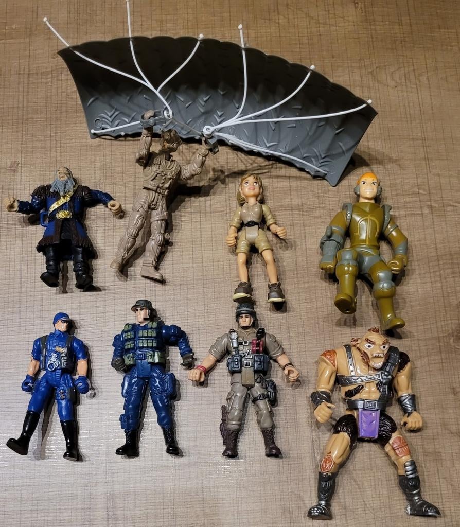 Lot van 8 verschillende actiefiguren (merkloos), Ophalen of Verzenden, Gebruikt