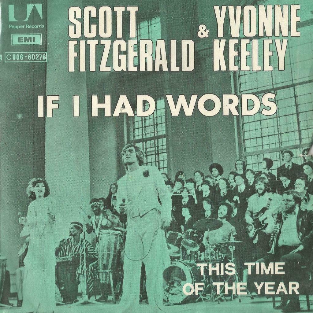 Scott Fitzgerald & Yvonne Keeley – If I had words – Single, Enlèvement ou Envoi, Single, Utilisé, Pop