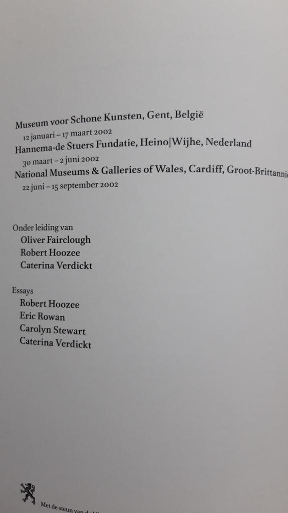 Kunst in ballingschap - WO I - Wales Vlaanderen, O. Fairclough; R. Hoozee; C. Verdickt, Ophalen of Verzenden, Zo goed als nieuw