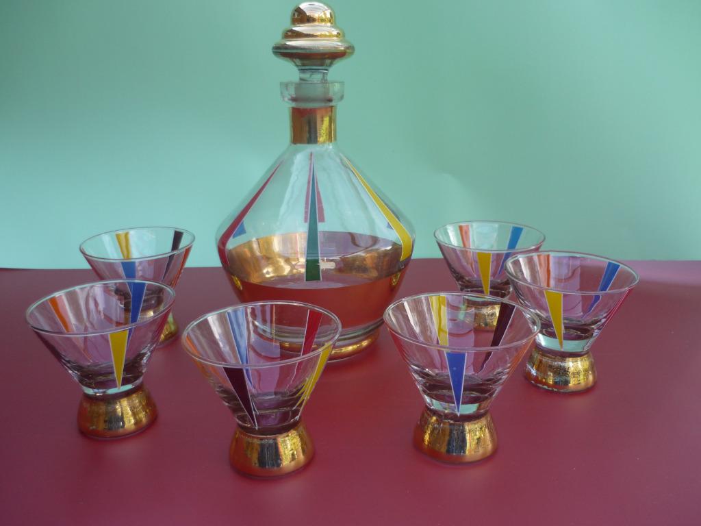 Service à liqueur style Art déco / Années 50, Envoi