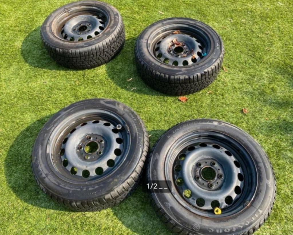 4 16 inch stalen velgen ford, Volvo (5×108), Ophalen, Gebruikt, Jaguar