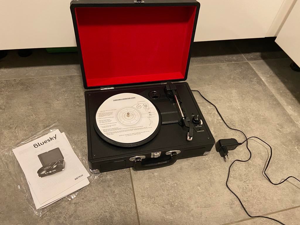 Platenspeler retro bluesky BBTR30, Ophalen, Zo goed als nieuw, Platenspeler, Overige merken