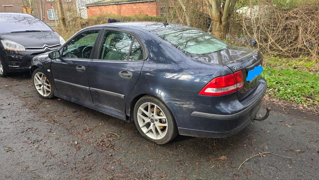saab 9-3 1.9 tid z19dth 16v voor munten, Auto's, Voorwielaandrijving, Blauw, Leder, 5 deurs
