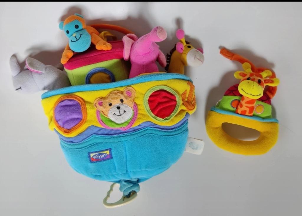 Babyspeelgoed Playgro "Beestenboel", Kinderen en Baby's, Speelgoed | Babyspeelgoed, Gebruikt, Rammelaar, Met geluid, Ophalen of Verzenden