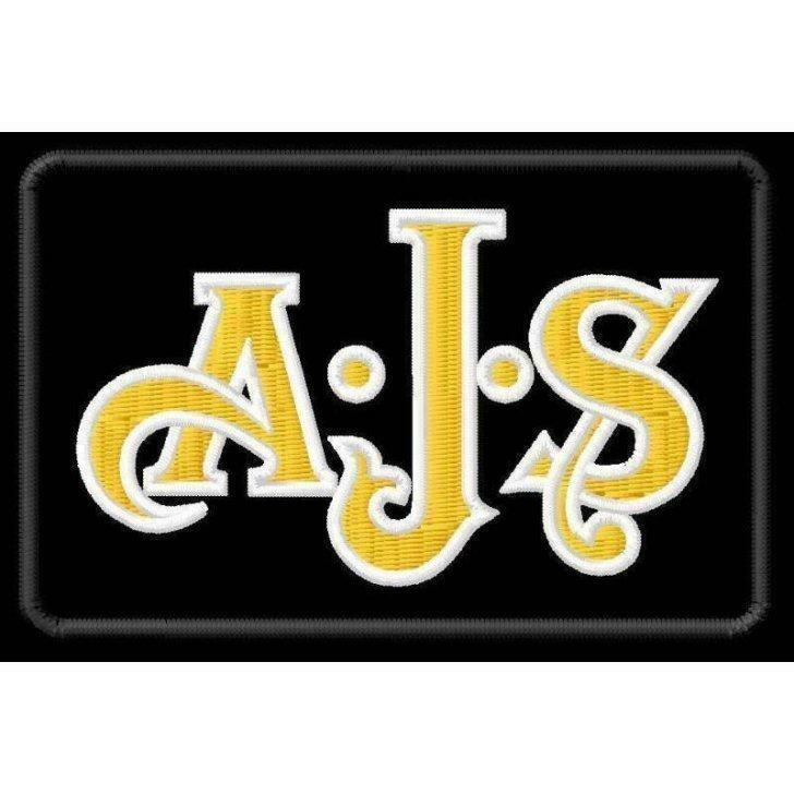 Patch AJS - 90 x 60 mm, Enlèvement ou Envoi