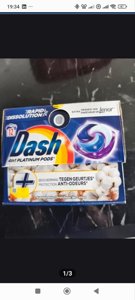 Dash 4 in 1 pods, Ophalen