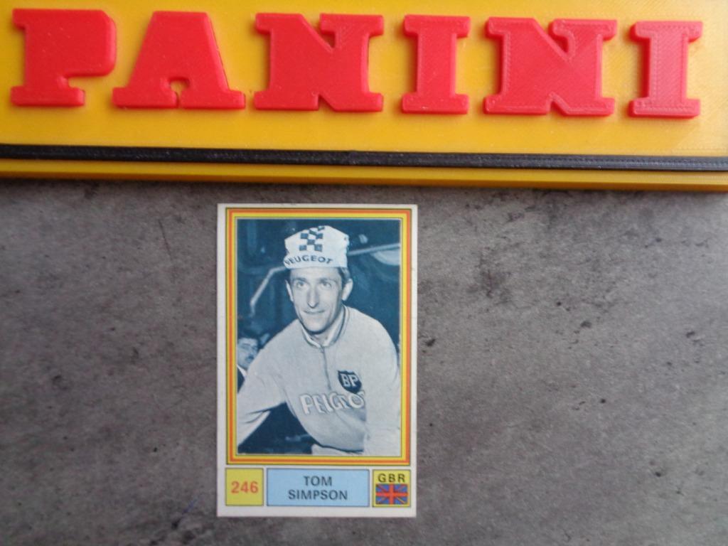 Autocollant PANINI TOM SIMPSON SPRINT 71 ANNO 1971, Enlèvement ou Envoi, Autocollant