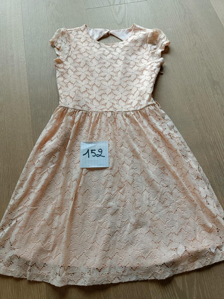 Yumi feestelijke jurk zalmroze maat 152, Gebruikt, Meisje, Jurk of Rok, Yumi