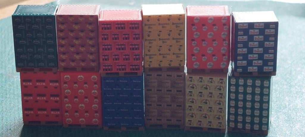 HOLK 0705 PALLETS MET DRANK 1/87, Hobby en Vrije tijd, Modeltreinen | H0, Ophalen of Verzenden