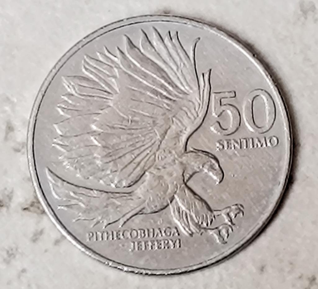 munt Filipijnen 50 centimo 1983: "PITHECOBHAGA", Verzenden