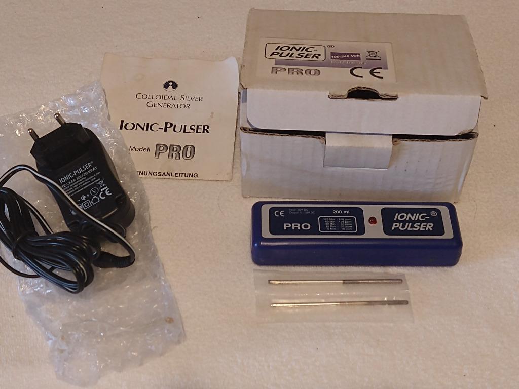Colloïdaal Zilverwater generator, Ophalen, Gebruikt