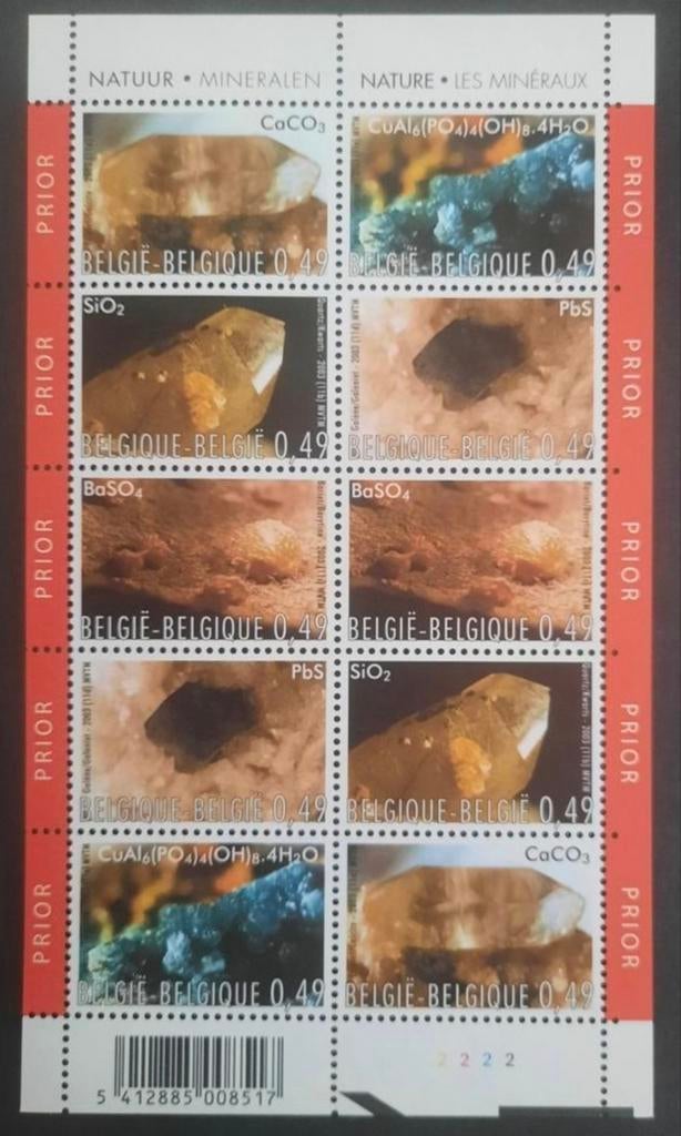 België: OBP F3174/78 ** Natuur 2003., Postzegels en Munten, Postzegels | Europa | België, Frankeerzegel, Ophalen of Verzenden