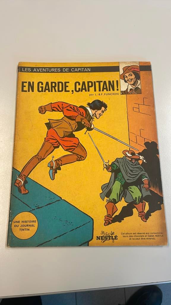 Adventures Capitan En garde L & F Funcken Nestlé Day Tintin, Gelezen, L & F Funcken, Eén stripboek, Ophalen of Verzenden