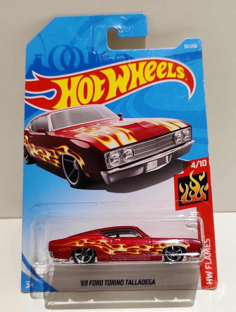 Hot Wheels '69 Ford Torino Talladega Flames (2017), Ophalen of Verzenden
