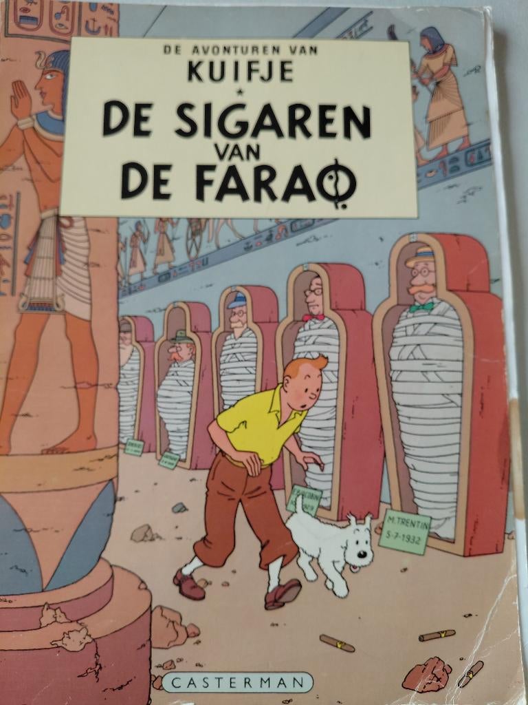 Kuifje. De sigaren van de Farao. Strip, Boeken, Eén stripboek, Hergé, Ophalen, Gelezen