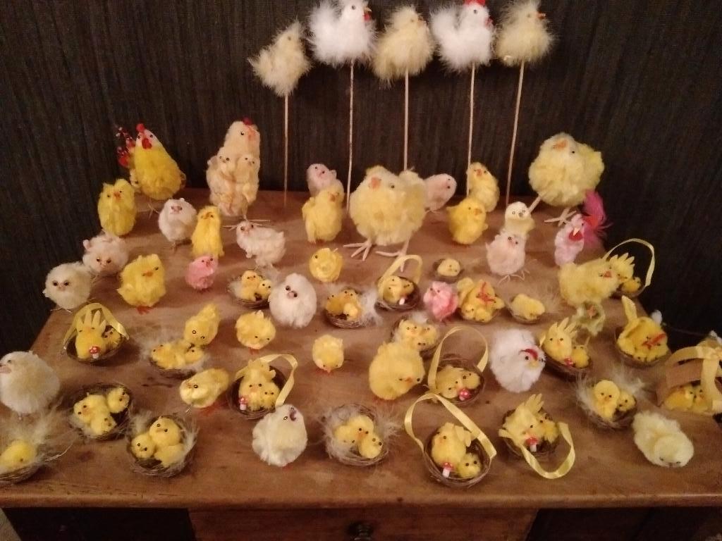 Poussins de Pâques vintage, Antiquités & Art, Envoi