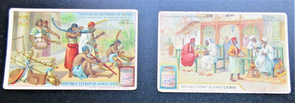 2 vieilles photos Liebig, Enlèvement ou Envoi, Utilisé, Autres sujets/thèmes, Gravure