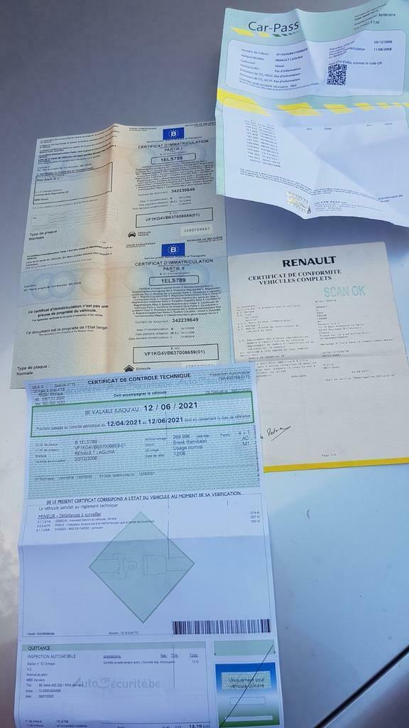 Renault laguna phase2 19dci 130ch boîte 6 euro4  0476217255, Entreprise, Achat, Laguna
