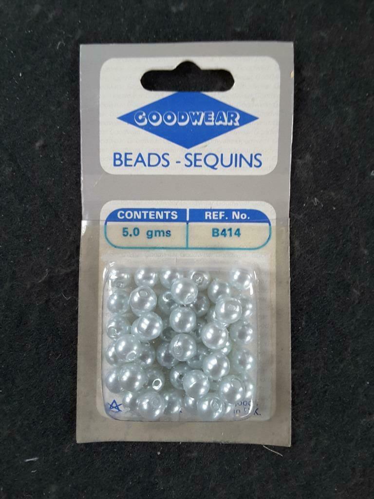 Lichtgrijze naaikralen 5 gr kleur 8414, Ophalen of Verzenden, Nieuw