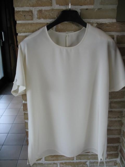 Geklede beige bloes, Enlèvement ou Envoi, Beige, Chemisier ou Tunique