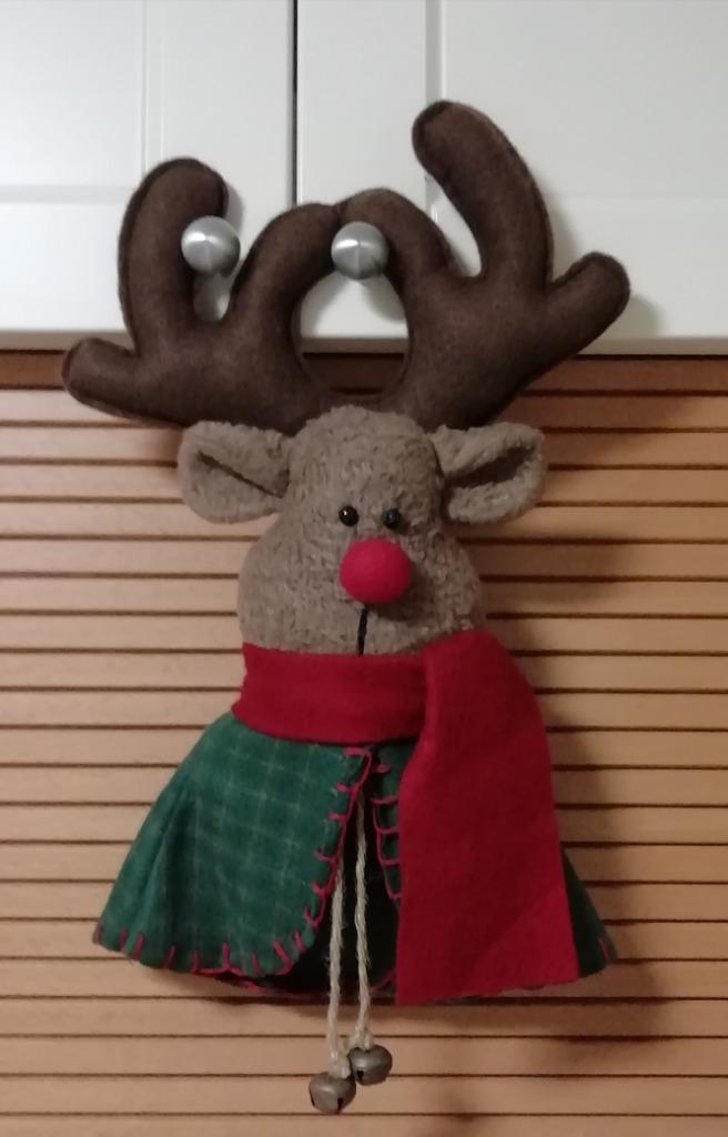 Décoration de porte de renne de Noël, Divers, Enlèvement ou Envoi, Comme neuf